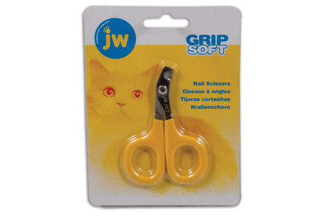 Cat Nail Scissors with ergonomic non-slip handles and stainless steel blades for safe, precise nail trimming for all cats.