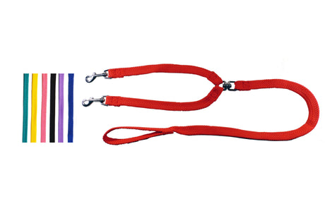 Durable 100cm black webbing dog lead for medium to large breeds, featuring a secure clip for safe walks.