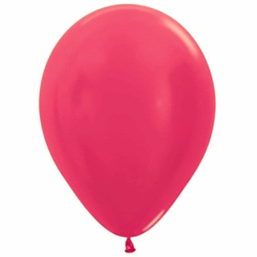 Balloons - Metallic Pearl Fuchsia Magenta  - Pack of 100