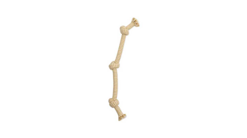 Dog Toy - EXTRA Peanut Butter 3 Knot Tug Small (38cm)