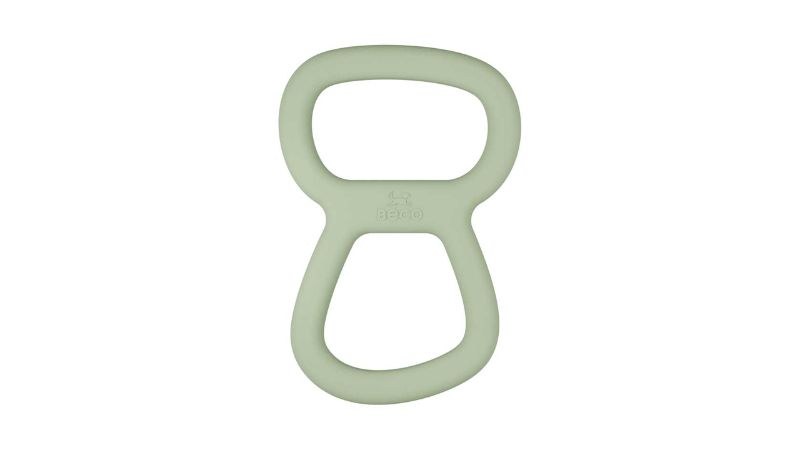 Beco Tough Tugger in green, eco-friendly dog toy for interactive play, durable, lightweight, perfect for tugging and fetching.