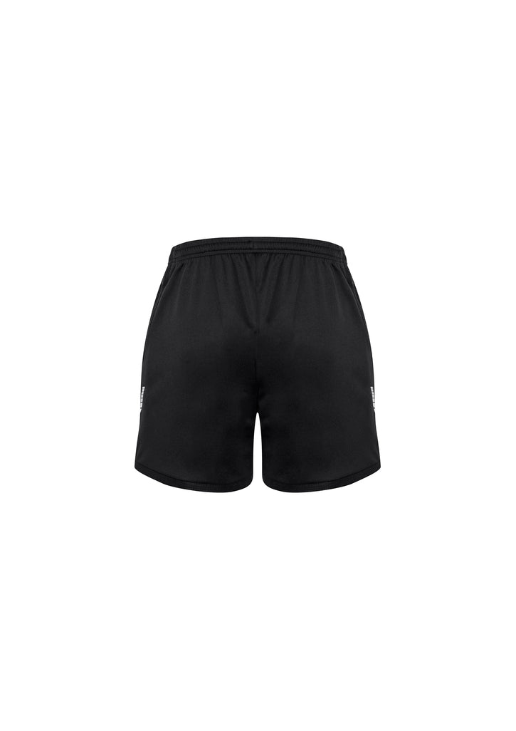 Men's Circuit Short in black, made from lightweight BIZ COOL Micro Polyester, featuring reflective trims and zippered pocket.