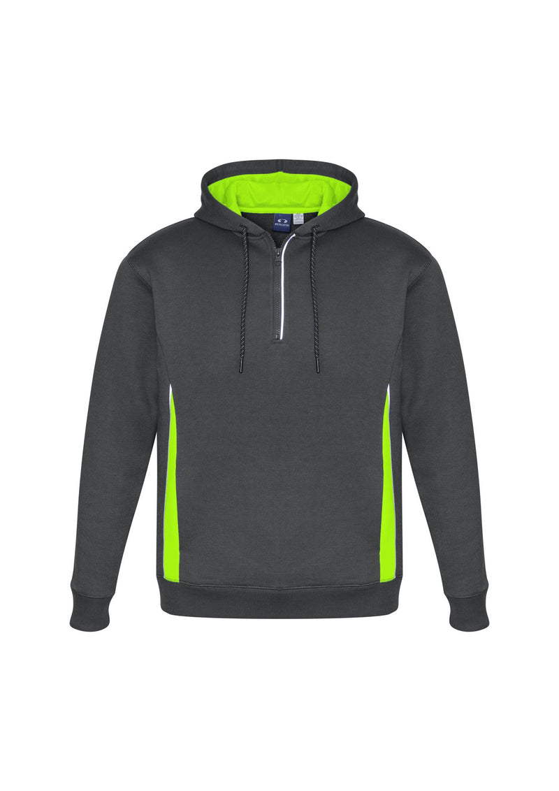 Adults Renegade Hoodie - Grey/Fluoro Lime/Silver - Size XS