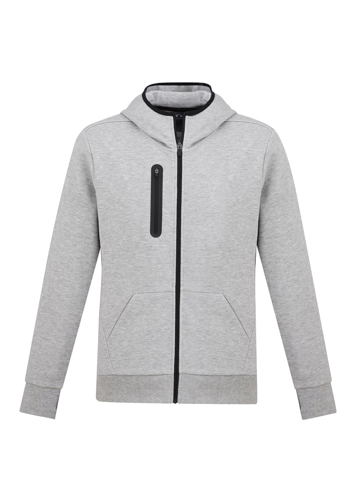 Men's Neo Hoodie in Grey Marle, Size 3XL, featuring soft fabric, ergonomic fit, hood, and zippered chest pocket for comfort and style.