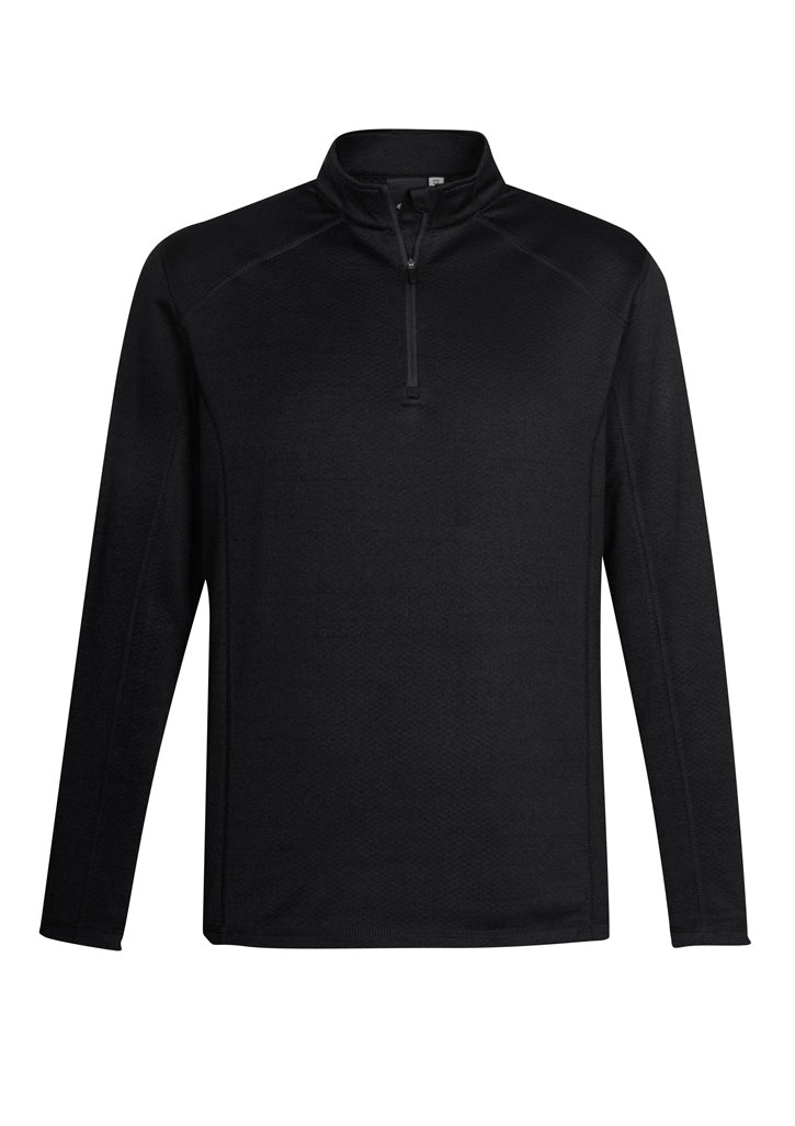 Stylish black solid top for women, 2XL, featuring a 1/2 zip collar, warm fleece lining, and a flattering longer design.