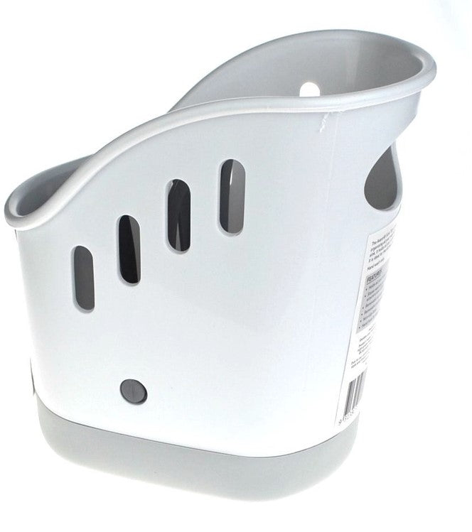 Durable Avanti Sink Tidy in stylish design, ideal for organizing sponges, brushes, and detergents with drainage and carry handle.