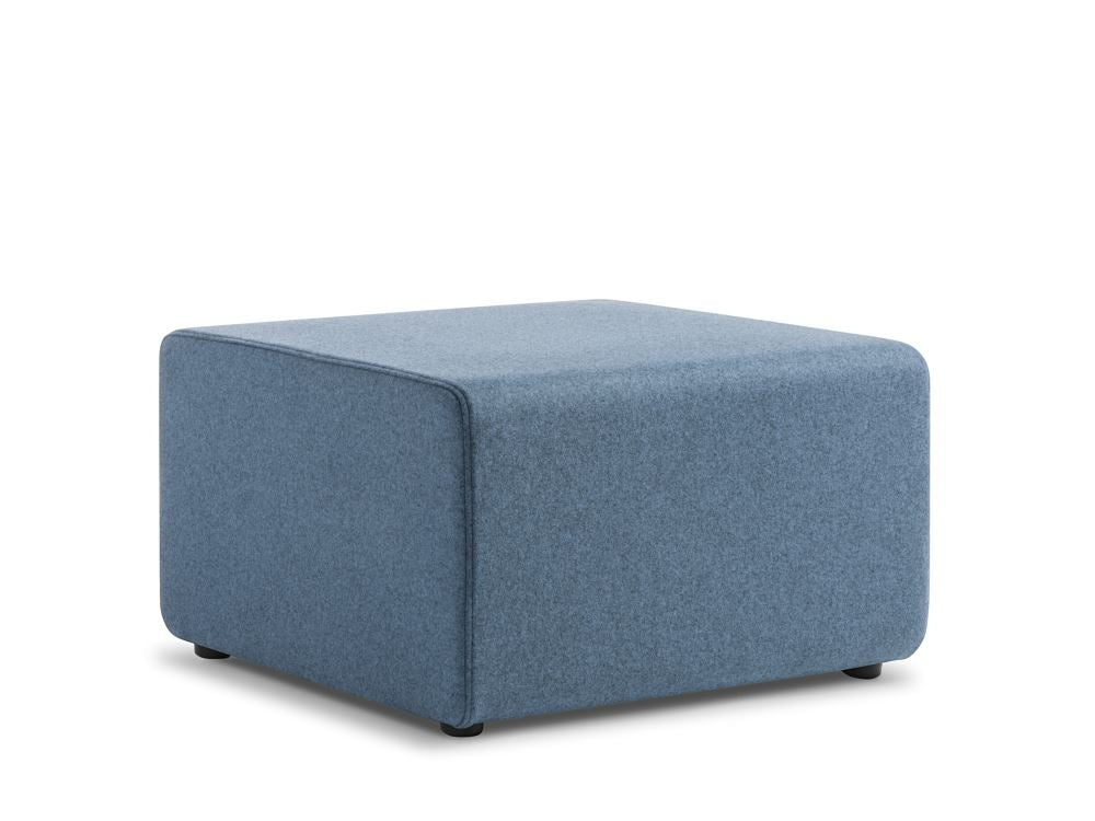 Contemporary Seattle Ottoman in Blazer Newcastle, modular design with high-comfort padding for versatile seating options.