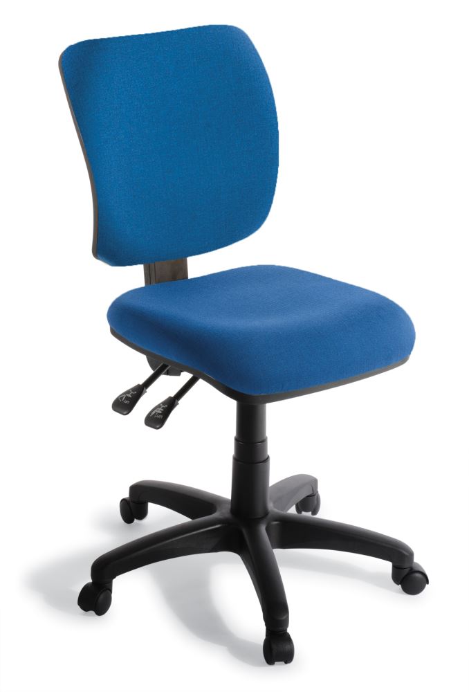 Ergonomic office chair swatch with adjustable height and back angle, featuring a contemporary design for modern workspaces.