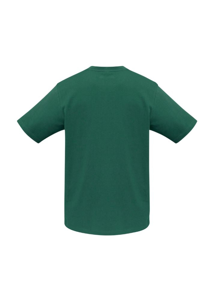 Kids Ice Tee in Forest, size 10, featuring soft cotton, durable design, ribbed collar, and easy branding for active children.