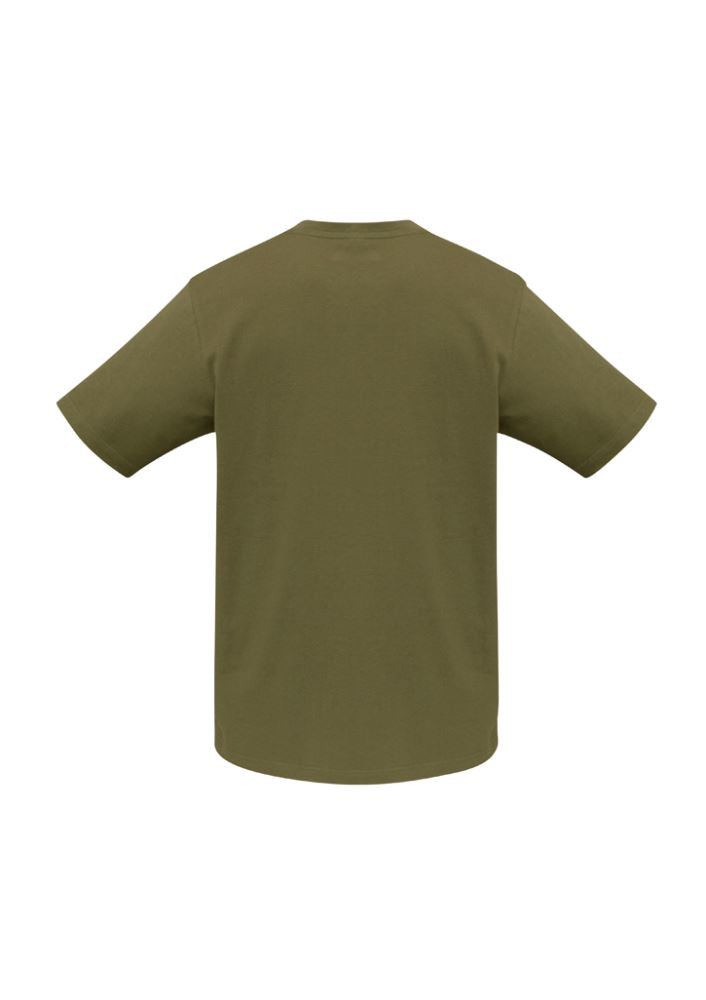 Men's Ice Tee in Khaki, Size M; 100% combed cotton, lightweight, classic fit, ideal for casual or business wear.
