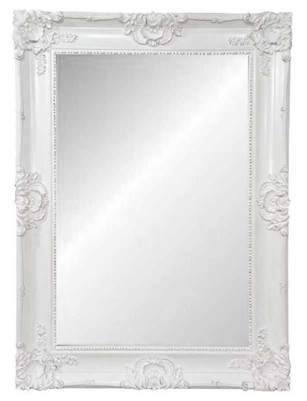 Mirror - Ornate Bevelled Antique 220cm (White)