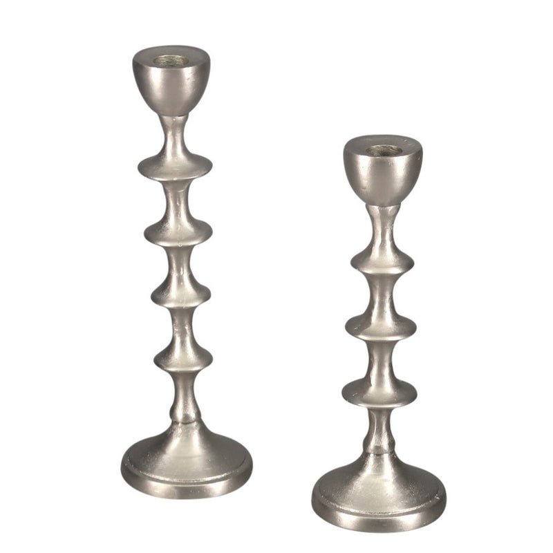 Tiered Candle Holder - Large (Aluminium Silver)