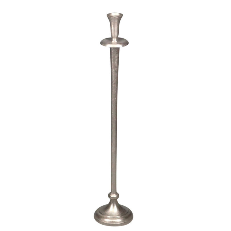 Round Candle Holder - Medium (Aluminium Silver)