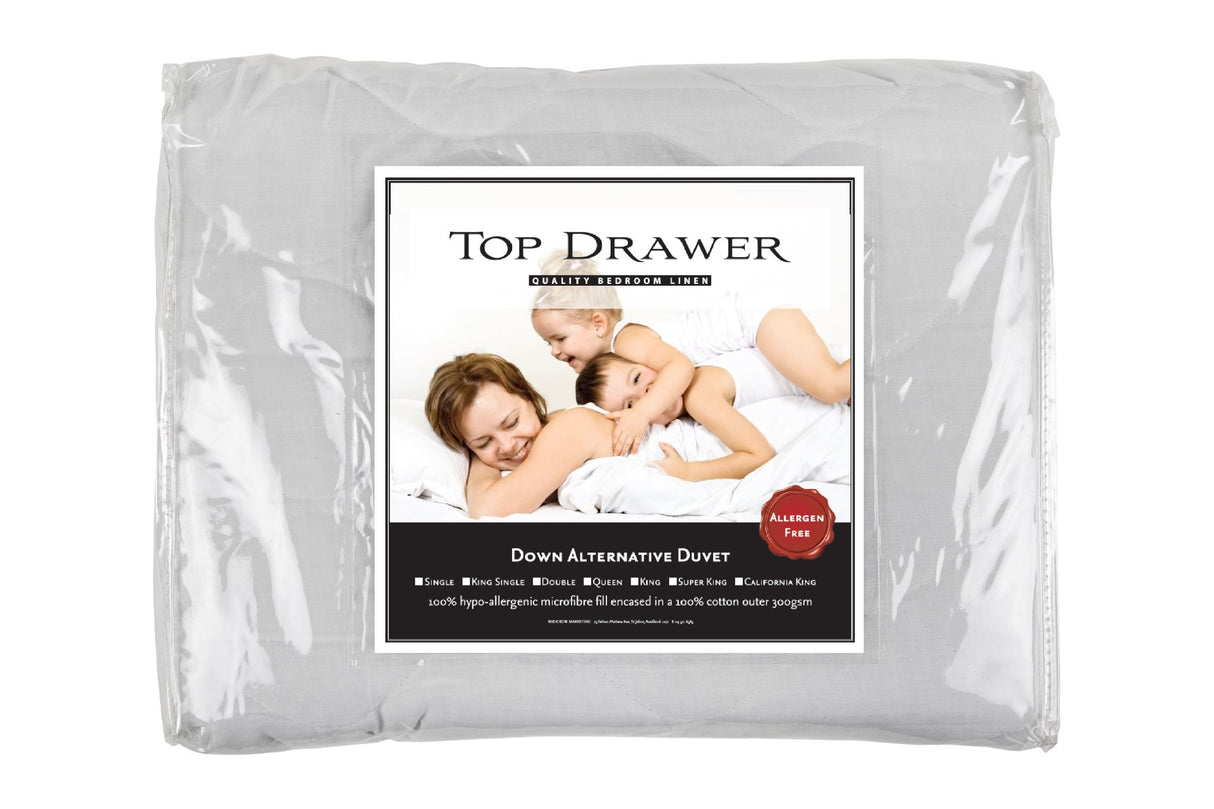 Aernative Duvet Inner in King size, featuring hypoallergenic microfibre fill and soft cotton outer for luxurious comfort.