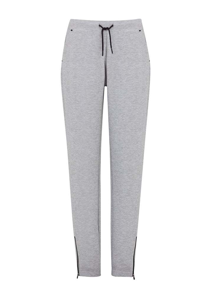 Ladies Neo Pant in Grey Marle, size S, featuring a soft fabric, ergonomic fit, and sleek design with side pockets.