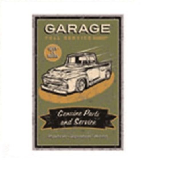 Stylish metal wall art featuring "It's always Beer O'clock," perfect for home bars and man caves.