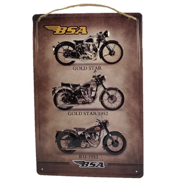 BSA Raised Metal Wall Art featuring intricate details and a raised design, perfect for modern or timeless decor.