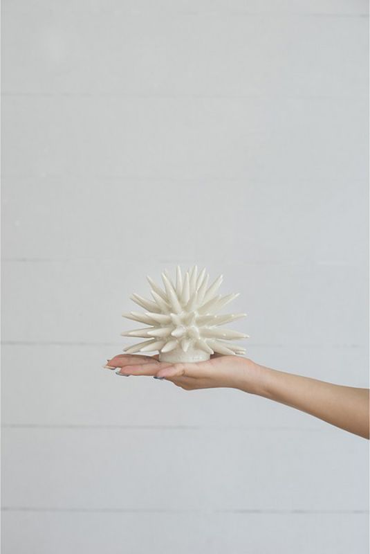 Stunning 15cm faux coral ornament in vibrant white, perfect for coastal decor and eye-catching centerpieces.