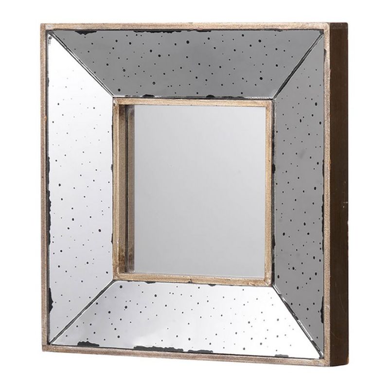 Elegant 30.5CM framed mirror in glass and MDF, perfect for enhancing decor and creating a brighter, spacious feel.