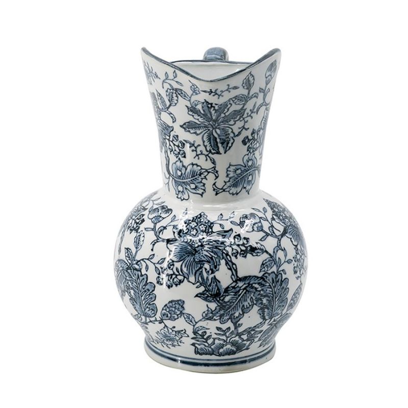 Elegant porcelain milk jar (31cm) with glazed finish, perfect for storing milk or as a decorative kitchen piece.