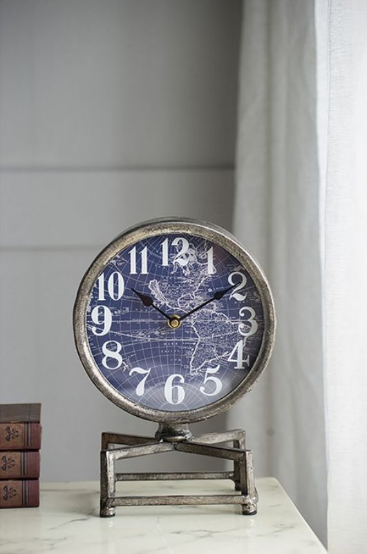 Sleek 28cm Metro Table Clock with large face, perfect for modern decor and accurate timekeeping in any space.