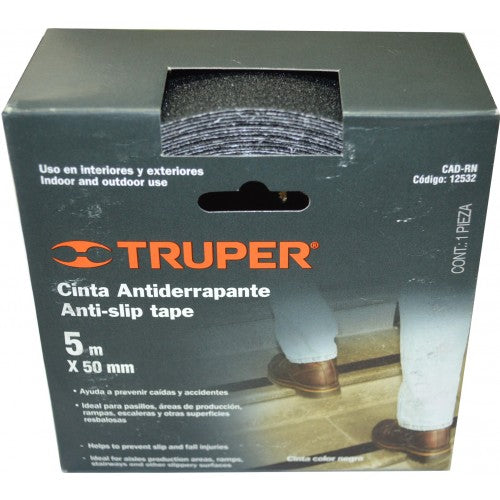 Non Slip Tape 50mm X 5m Truper   Black