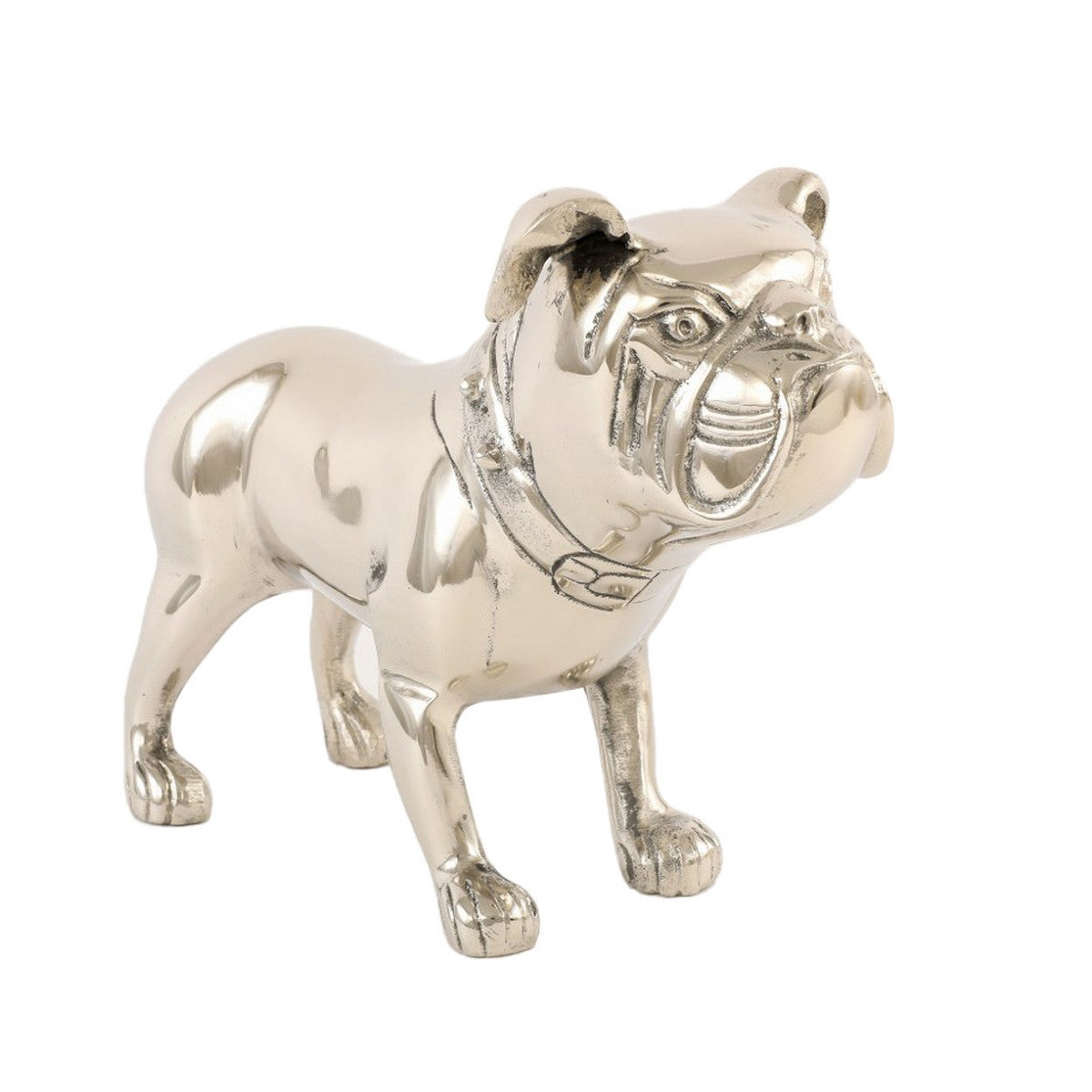 Stunning 27.5 cm Aluminium Bull Dog ornament, perfect for dog lovers, showcasing intricate detail for stylish home decor.