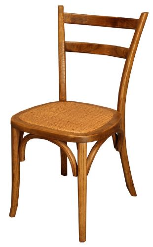 Slat Back Bentwood Dining Chair in Antique Oak, featuring elegant design and sturdy oak construction for lasting comfort.