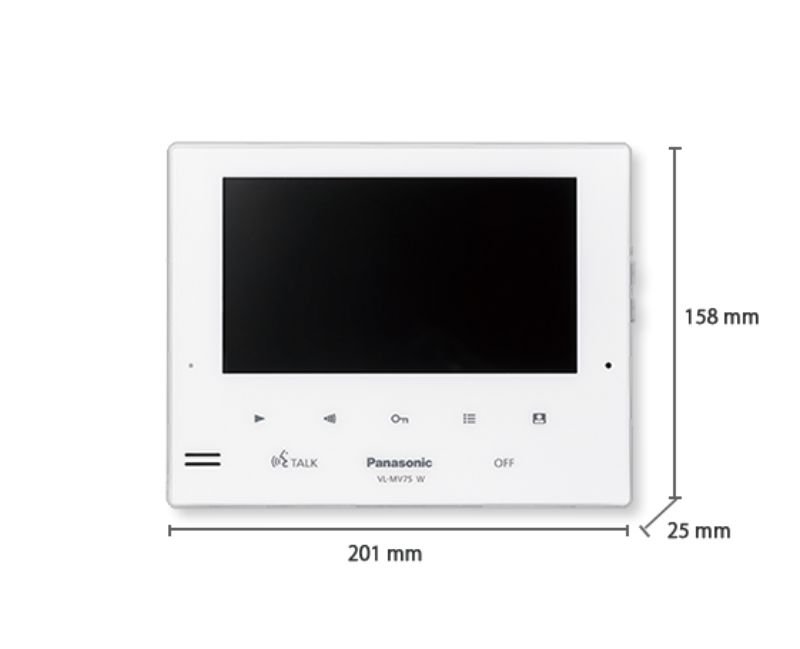 Panasonic Residential Video Intercom Monitor - Extension Monitor (White)