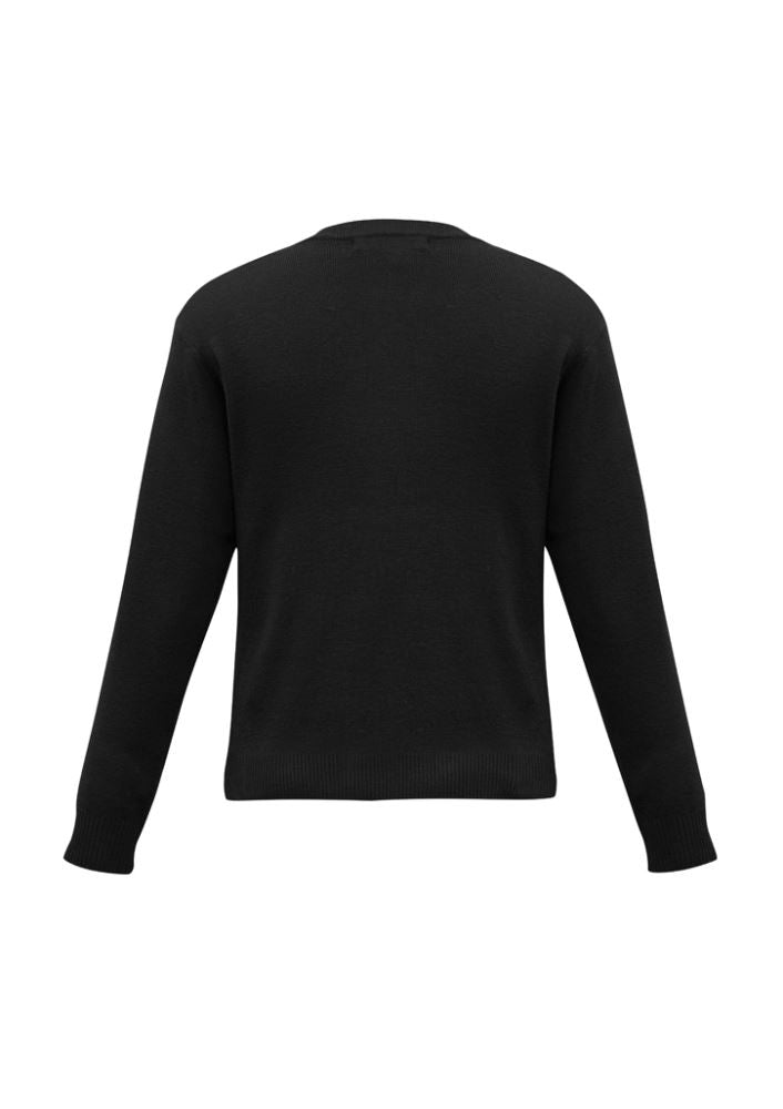 Men's black woolmix pullover in size L, combining warmth and style, perfect for both casual and formal wear.