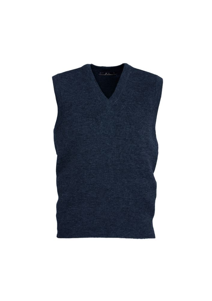 Men's 3XL navy woolmix vest from Biz Collection, crafted for style and comfort, perfect for layering and versatile occasions.