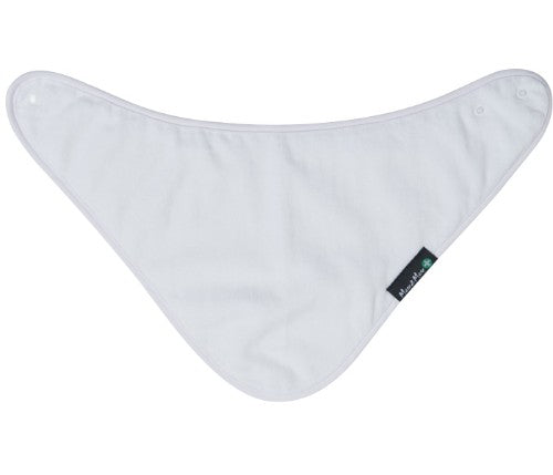 White Youth Bandana made of cotton, stain-resistant, adjustable, waterproof, perfect for active kids and outdoor fun.