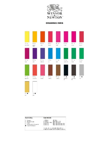 Vibrant 14ml Winsor & Newton Drawing Ink in Canary Yellow (973), ideal for artists with fast-drying, water-resistant properties.