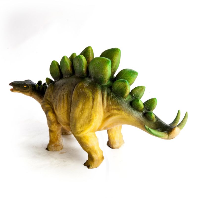 Stegosaurus table lamp at 38.5 cm, featuring a soft warm glow, perfect for dinosaur-themed nurseries and playrooms.