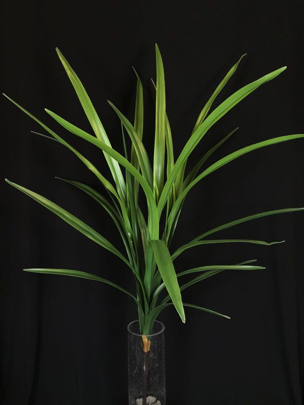 Lifelike large green Artificial Symbidium Leaf Bush, ideal for enhancing home decor with low-maintenance elegance.