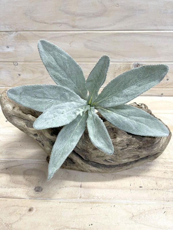 Lifelike Artificial Silver Carpet Lamb Ear plant, perfect for elegant and low-maintenance home decor enhancement.