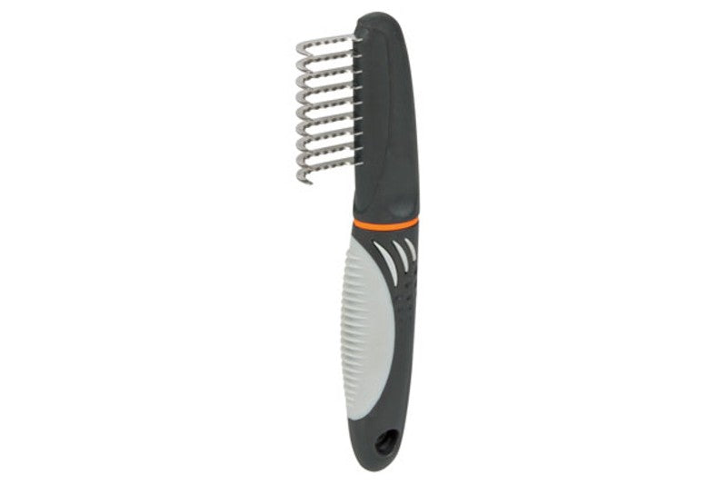 Trixie De-Matting Comb for Cats: Stainless steel tool effectively removes tangles and mats for a soft, healthy coat.