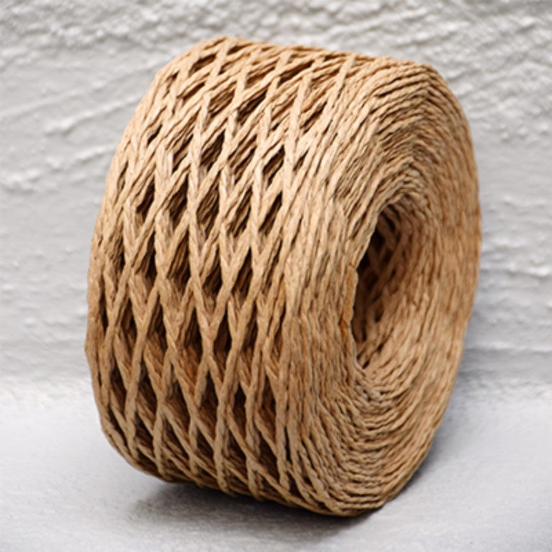 Natural paper twine, 2mm thick and 100 meters long, perfect for eco-friendly crafting, gift wrapping, and home decor.