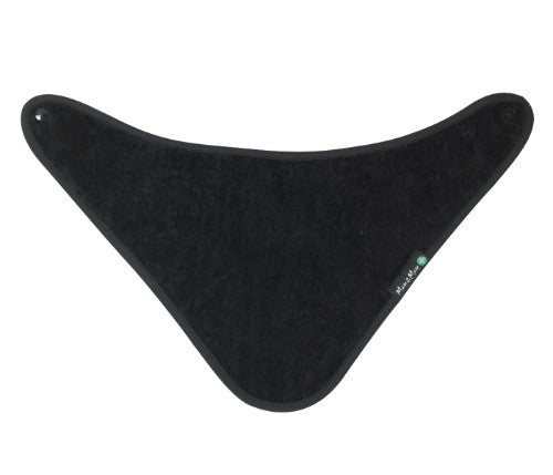Youth Black Bandana made of 100% cotton; stain-resistant, waterproof, adjustable, and machine washable for stylish, practical wear.