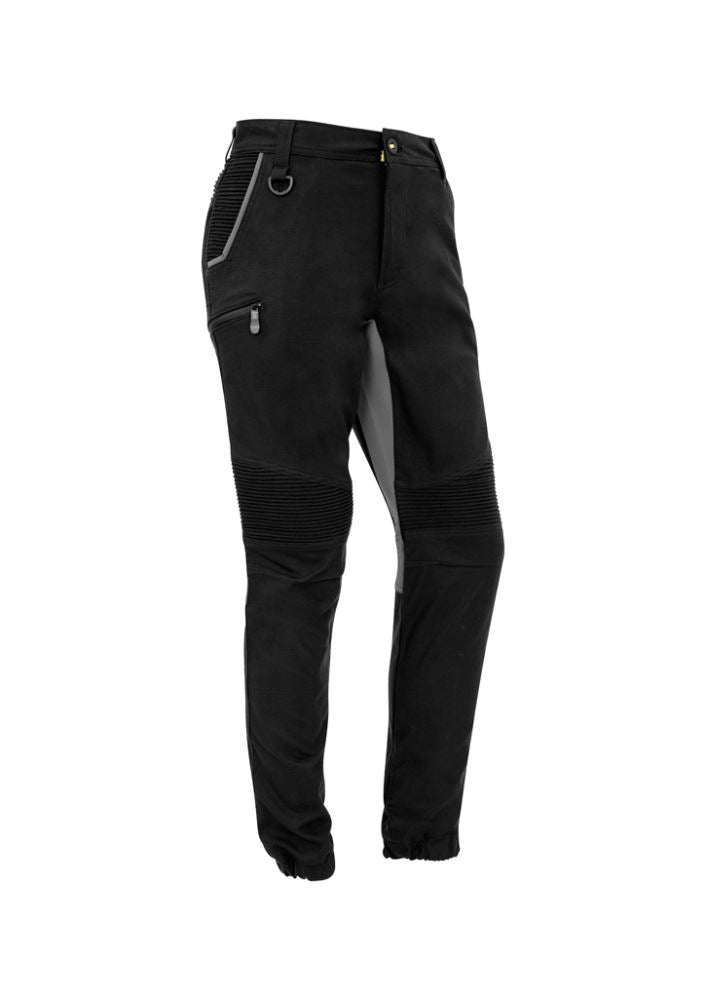 Men's Streetworx Stretch Pant in black, featuring 4-way stretch for comfort, durable fabric, and multiple functional pockets.