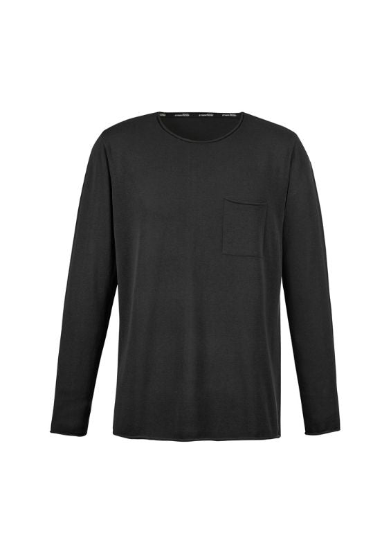Unisex Streetworx Heritage Pullover in Black, XL, features soft fabric, rolled hems, and a chest pocket for stylish comfort.