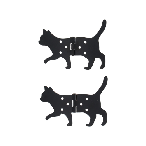 Charming cat-shaped hinges in assorted designs, measuring 12x10cm, perfect for stylish door connections.