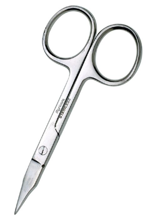 Manicare Nail Scissors, Straight: precise stainless steel scissors for flawless nail cutting and shaping, featuring ergonomic handles.