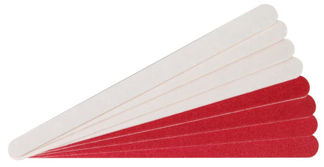 Dual-sided Manicare Emery Boards, 170mm, 8 pack, ideal for filing, shaping, and polishing nails with precision.