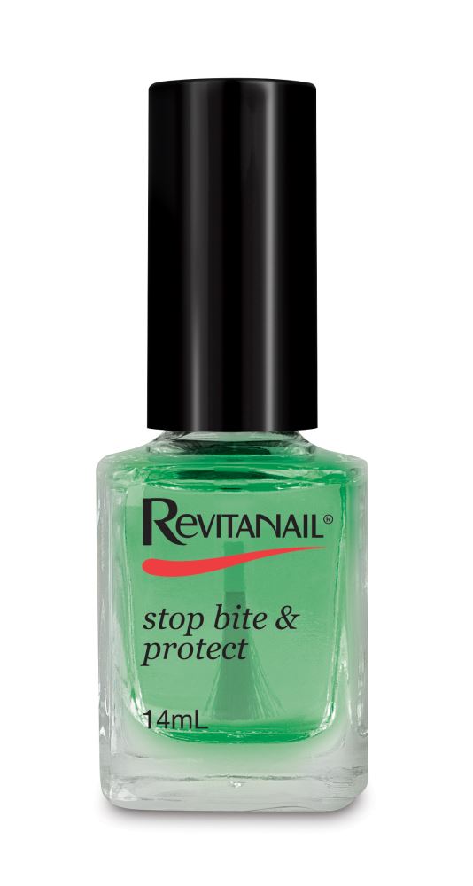 Stop Bite & Protect 14ml from Revitanail, a bitter nail protection formula enriched with Ceramiane™ and Cactus extract.