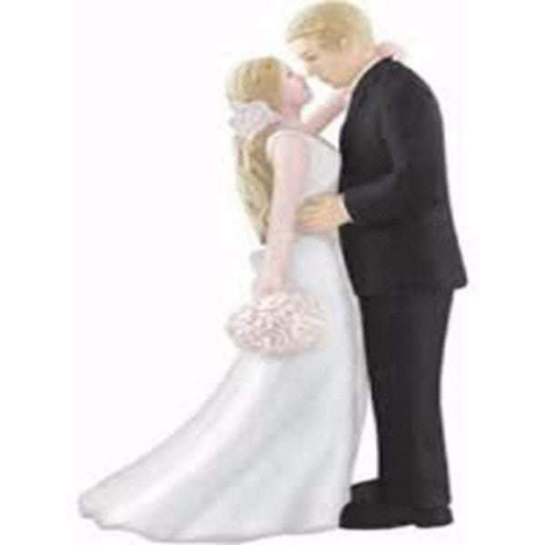 Cake Topper Bride & Groom Blonde Haired Bride