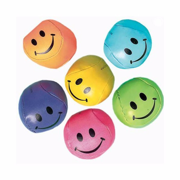 Smiley Balls Favors Soft Squeezy Guys - Pack of 12