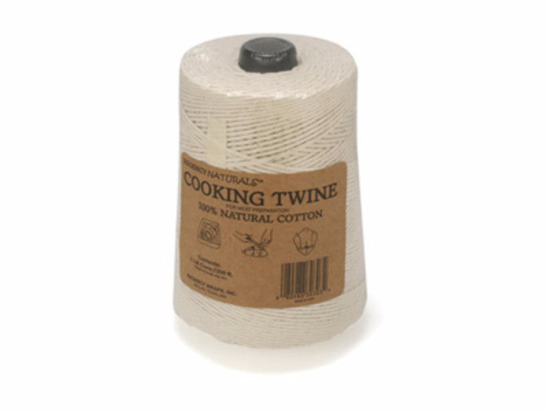 500FT roll of eco-friendly, food-safe cotton cooking twine for trussing, tying, and crafting in the kitchen.