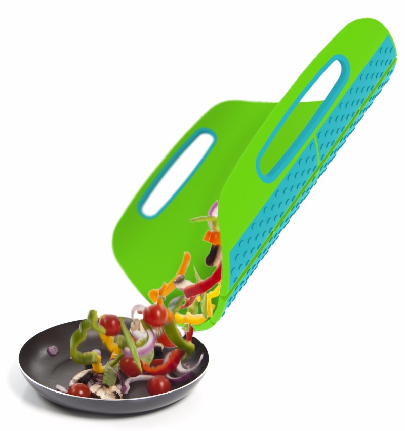 Green Gripperflex Chopping Board with gripper base, flexible design, and striking green color for effortless meal prep.