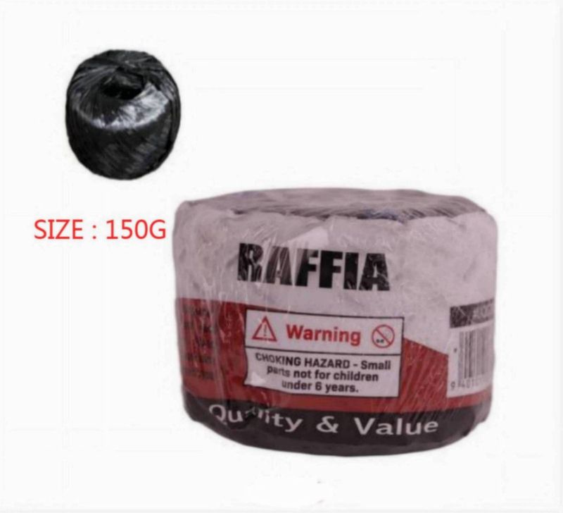 Set of 12 eco-friendly raffia bundles (150g each) for versatile crafting, decorating, and DIY projects.